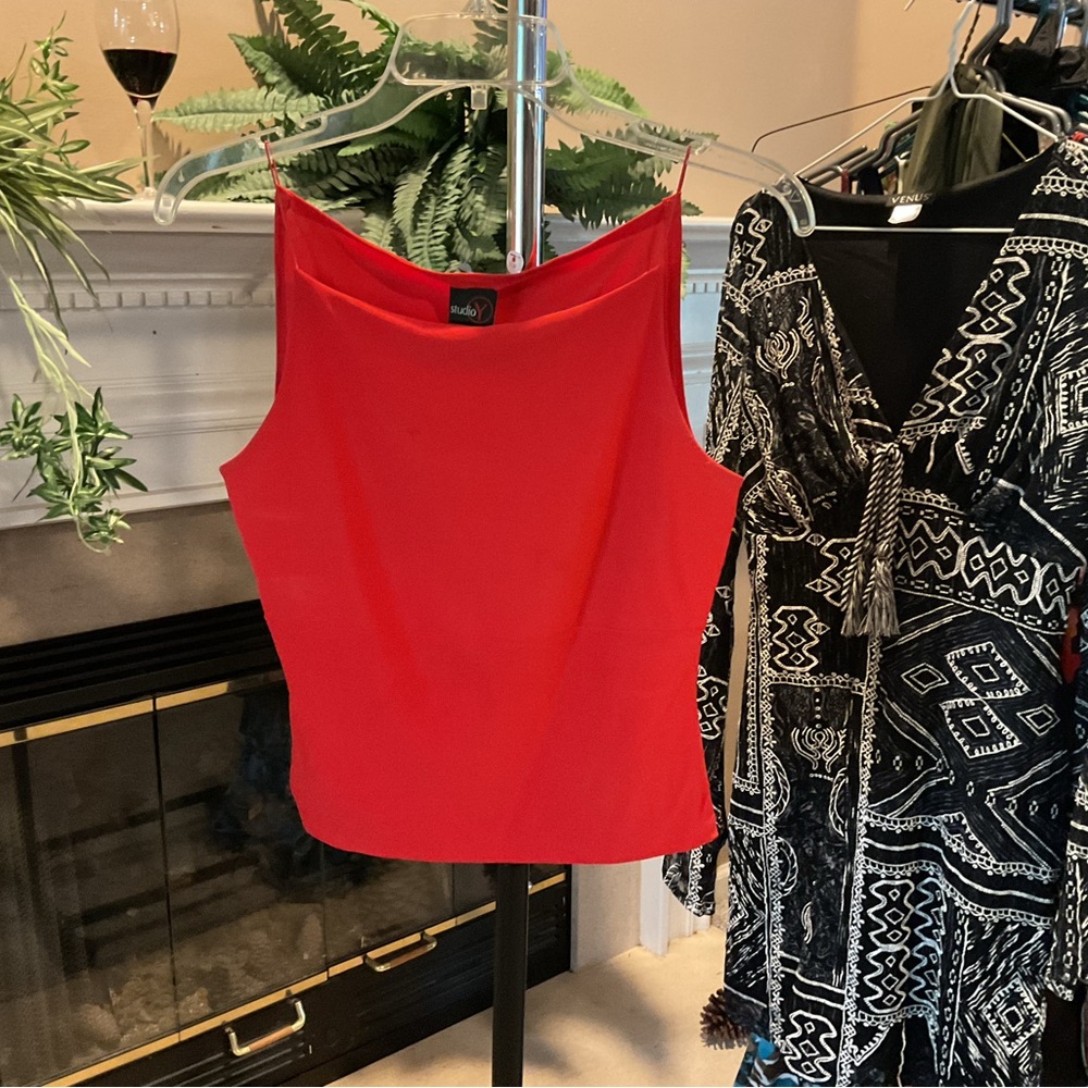 Red Sleeveless top